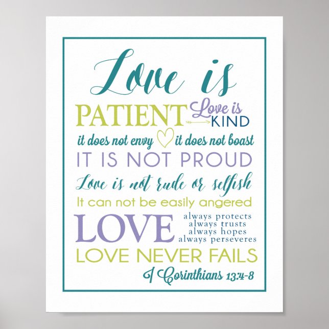 Liebe ist PatientenLiebe ist freundliches Poster (Vorne)