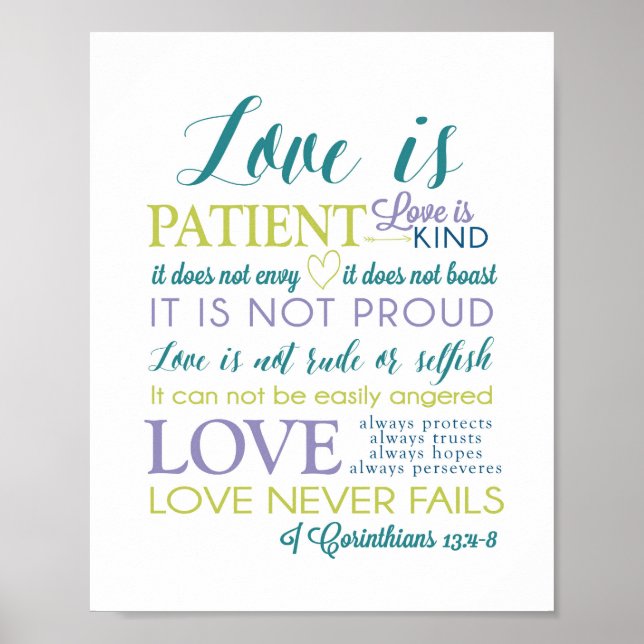 Liebe ist PatientenLiebe ist freundliches Poster (Vorne)