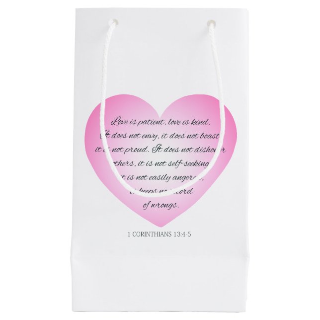Liebe ist Patientenquote Valentine | Geschenktüte (Vorderseite)
