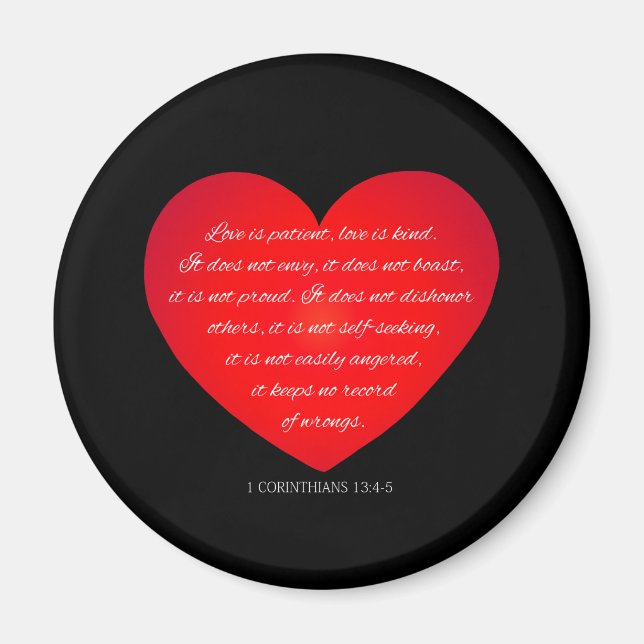 Liebe ist Patientenquote Valentine | Magnet (Vorne)