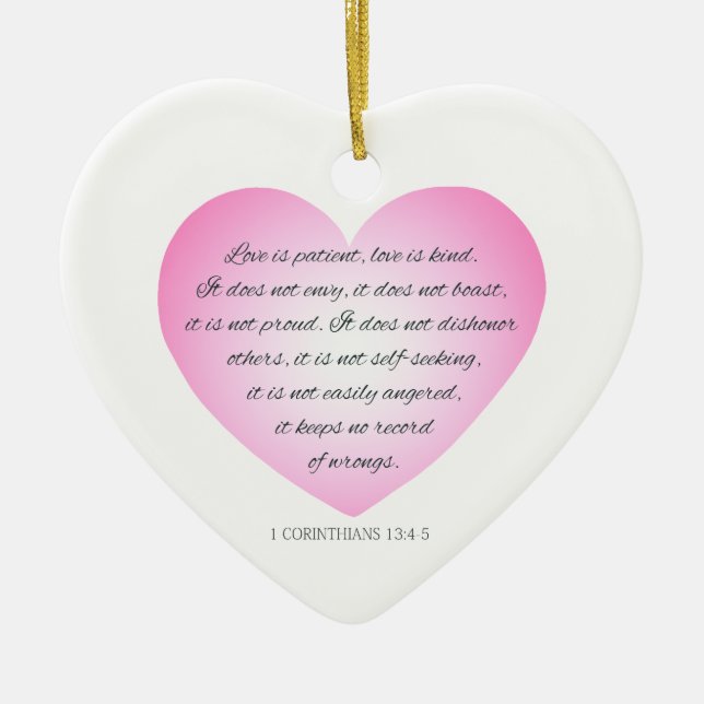 Liebe ist Patientenquote Valentine | Ornament (Vorne)