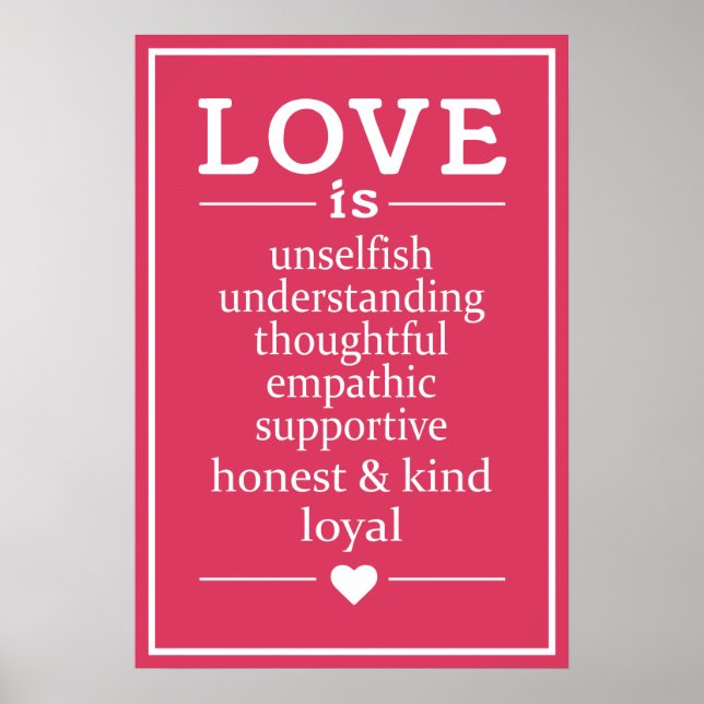 Liebe ist ... Poster (Vorne)