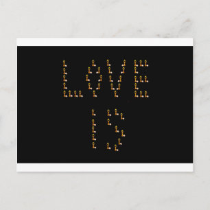 Liebe ist postkarte