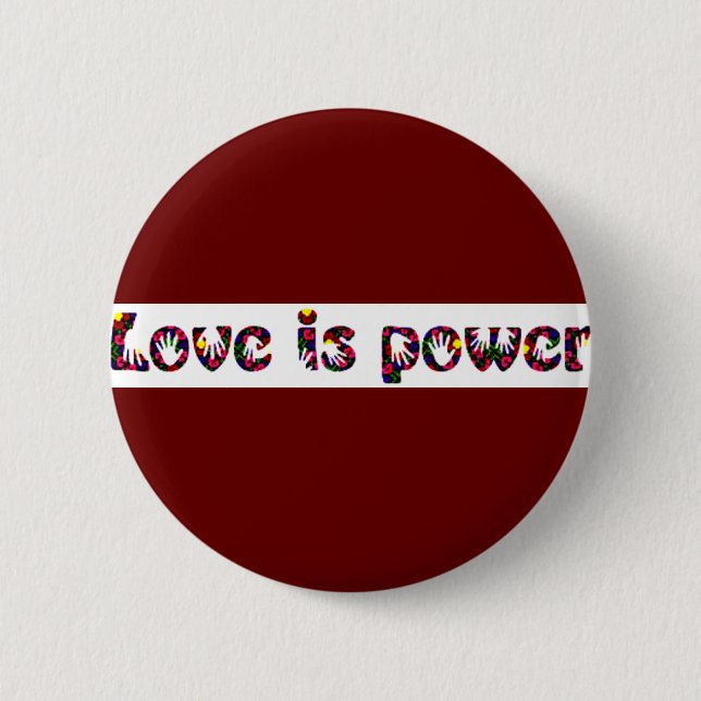 Liebe ist Power_ Schaltfläche Button (Vorderseite)