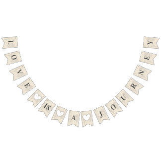 Liebe ist Reise Chic-Reise-Brautabschied Hochzeit Wimpelkette