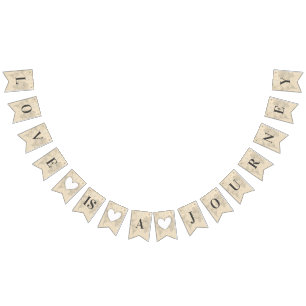Liebe ist Reise-Weltreise-Brautparty-Hochzeit Wimpelkette