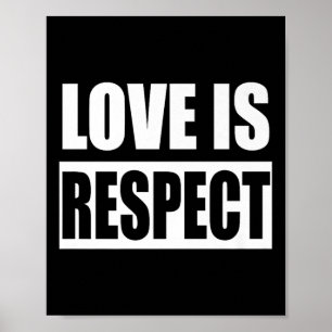 Liebe ist Respekt, orangefarbene Tagesannahme Anti Poster