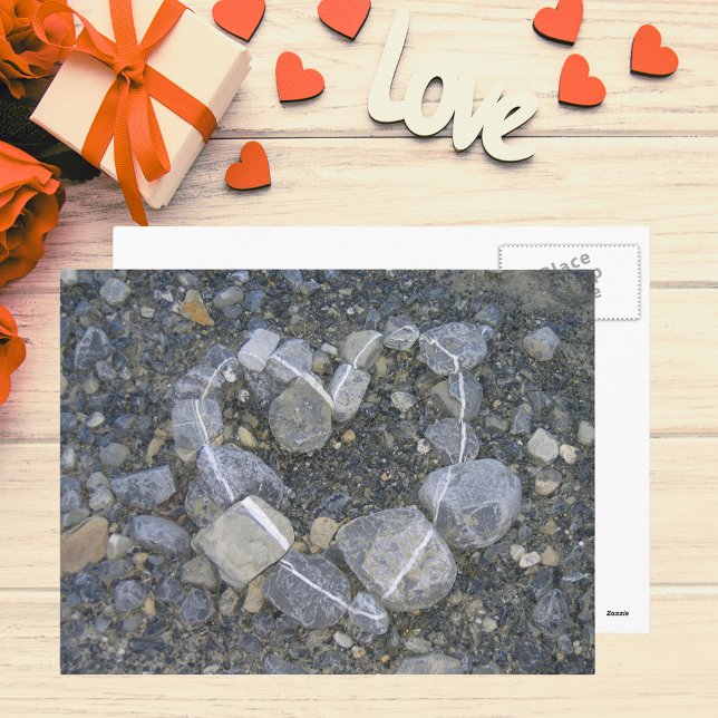 Liebe ist Rock Solid Postkarte (Love is Rock Solid Postcard)