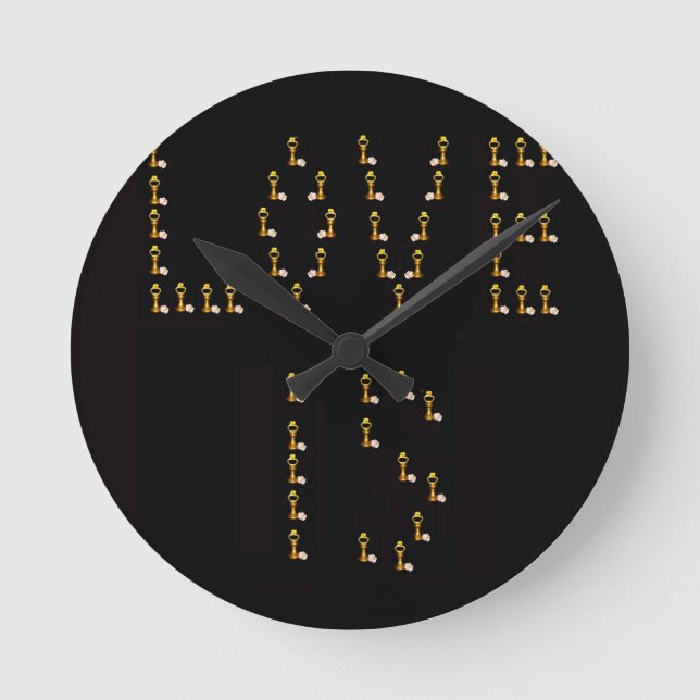 Liebe ist runde wanduhr (Vorderseite)