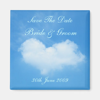 Liebe ist Save the Date in der Luft Magnet