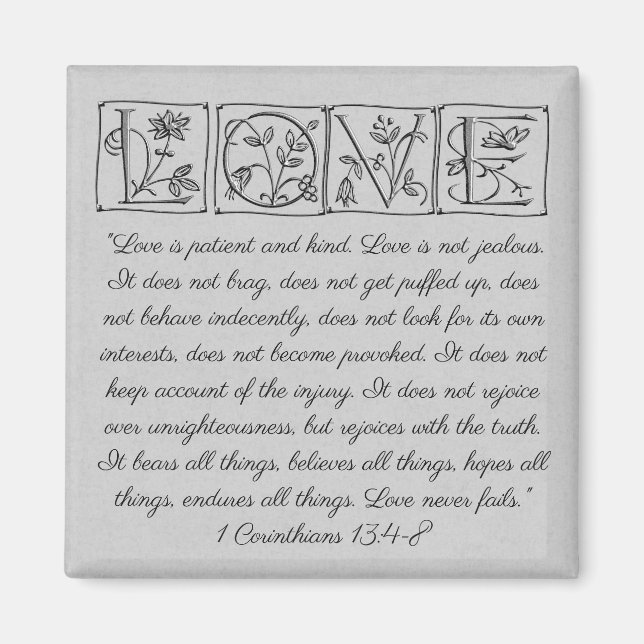 Liebe ist...Scripture Magnet (Vorne)