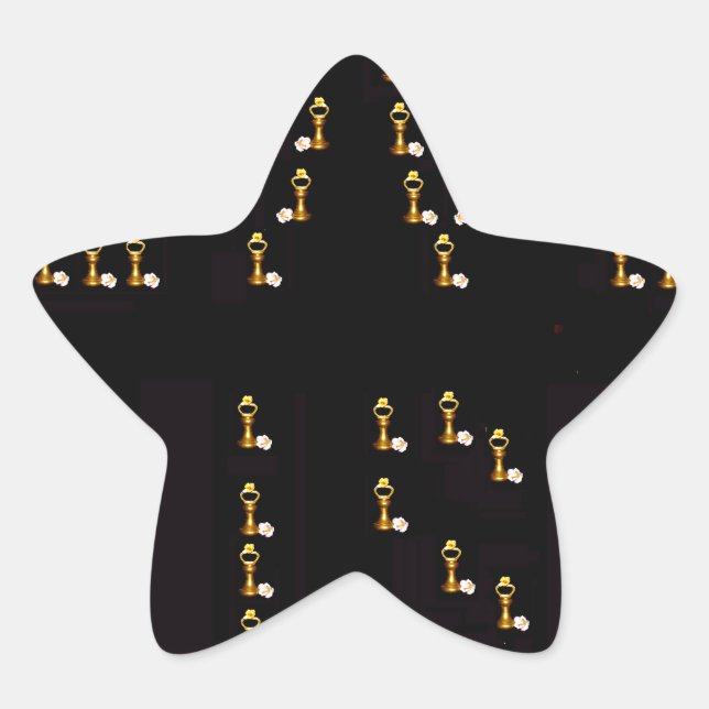 Liebe ist  Stern-Aufkleber (Vorderseite)