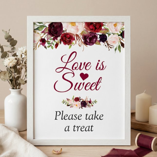 Liebe ist süß Bitte nehmen Sie eine Leckerei Burgu Poster (Von Creator hochgeladen)