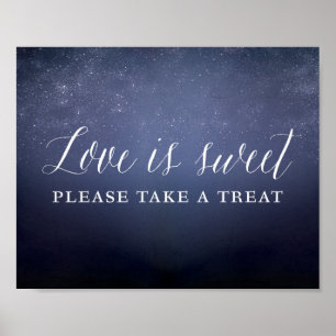 Liebe ist süß Bitte nehmen Sie eine Leckerei Himme Poster