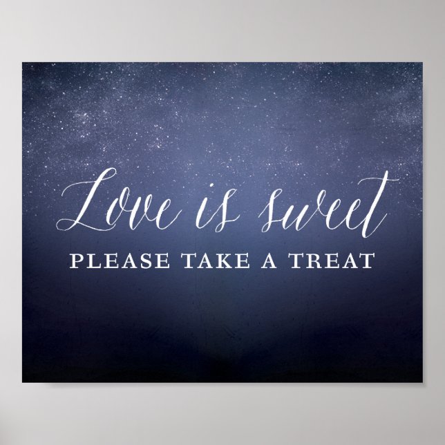 Liebe ist süß Bitte nehmen Sie eine Leckerei Himme Poster (Vorne)