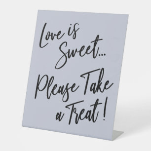 Liebe ist süß Bitte nehmen Sie eine Leckerei Light Sockelschild