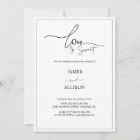 Liebe ist süß Elegant Minimalistisch Einfache Hoch