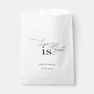 Liebe ist süß: Elegante Script-Hochzeit Geschenktütchen