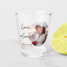 Liebe ist süß Foto Gefältglas Schnapsglas