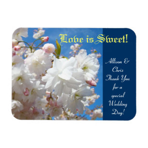 Liebe ist süß! Gastgeschenke Hochzeiten Vielen Dan Magnet