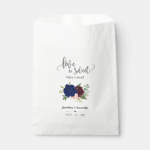 Liebe ist süß genießen Sie eine Leckerei Marine Bl Geschenktütchen