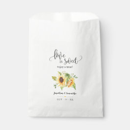 Liebe ist süß genießen Sie eine Leckerei Sonnenblu Geschenktütchen