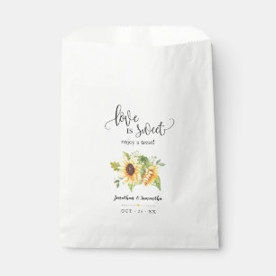 Liebe ist süß genießen Sie eine Leckerei Sonnenblu Geschenktütchen