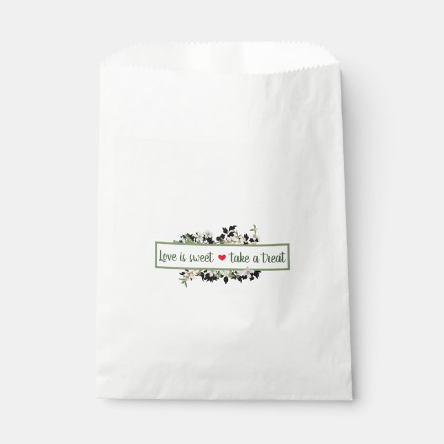 Liebe ist süß geschenktütchen (Vorderseite)