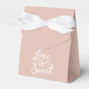 Liebe ist süß in Weiß und Schwarz Hochzeit Geschenkschachtel