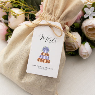 Liebe ist süß (Macaron) Merci Gift Tags Geschenkanhänger