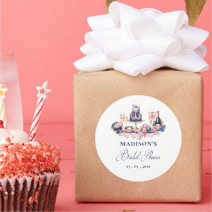 Liebe ist süß Personalisierte Bridal Shower Runder Aufkleber
