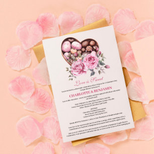Liebe ist süß Valentine Thema Paare Dusche Einladung