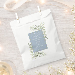 Liebe ist süße, bläuliche Hochzeit. Geschenktütchen