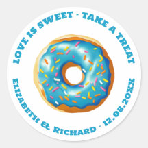 Liebe ist süße Donut-Hochzeit