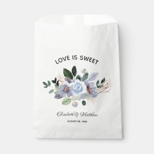 Liebe ist süße Elegante Lila Blumenhochzeit Geschenktütchen