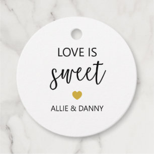 Liebe ist süße Geschenketiketten, Hochzeit oder Du Geschenkanhänger