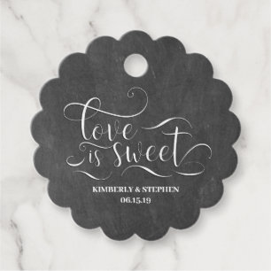 Liebe ist süße Hochzeit Geschenkanhänger