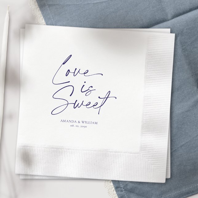Liebe ist süße Hochzeit Napkin Serviette (Von Creator hochgeladen)