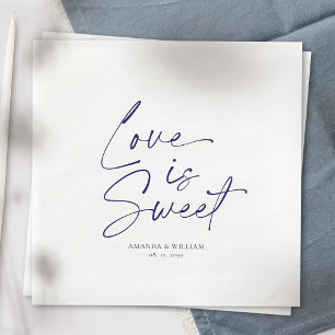 Liebe ist süße Hochzeit Napkin Serviette
