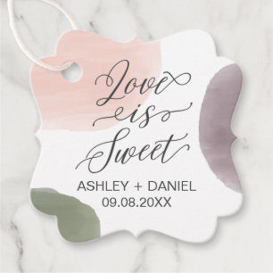 Liebe ist süße Hochzeitstiftmarke, Geschenkanhänger