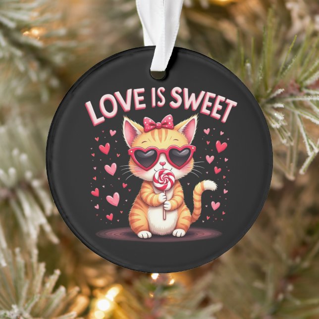 Liebe ist süße köstliche Momente gefüllt mit Choco Ornament (Baum)