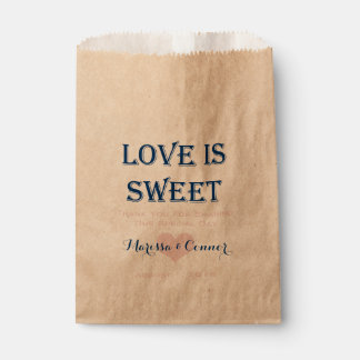 Liebe ist süße Seestreitkräfte und rosa Hochzeitst Geschenktütchen
