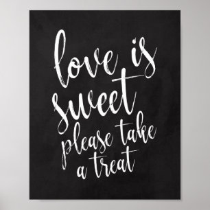 Liebe ist süße Tafel-Hochzeit 8x10 Schild