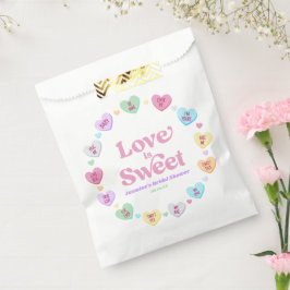 Liebe ist süßes Valentinstag Süßigkeiten Brautpart Geschenktütchen