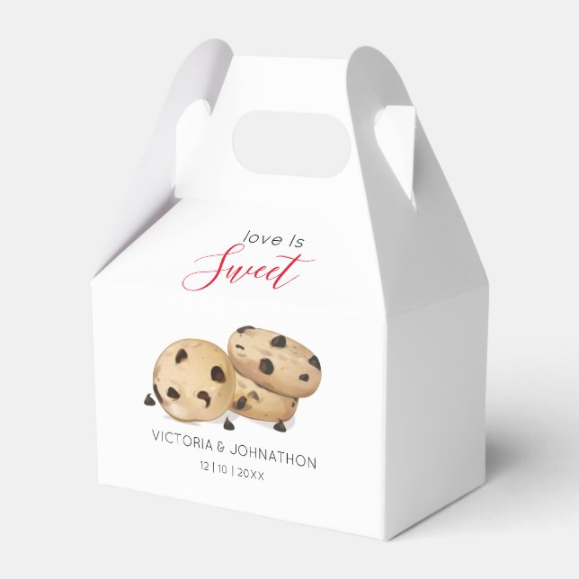 Liebe ist Süßkochbox (Sweet Cookie Gastgeschenk Ho Geschenkschachtel (Vorderseite)