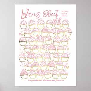 Liebe ist Sweet Brautparty Verlobung Gästebuch