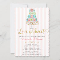 Liebe ist Sweet Bridal Dusche Einladung