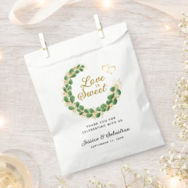 Liebe ist Sweet Elegant Eukalyptus Wedding Vielen  Geschenktütchen
