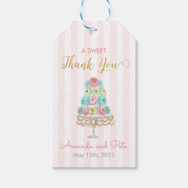 Liebe ist Sweet Favor Gift Tag Geschenkanhänger (Vorderseite)