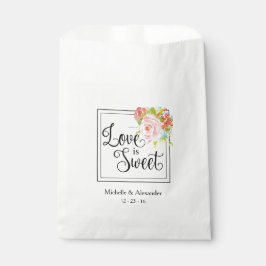 Liebe ist Sweet - Gastgeschenk Hochzeit Beutel, Du Geschenktütchen